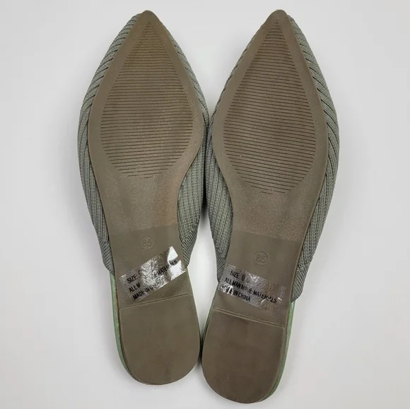 Lulu's Jeaney Ribbed Knit Pointed Toe Mule - 8.5 - Picture 10 of 12